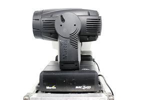 (2) Martin MAC 2000 Wash XB Moving Head Lights in Wheeled Hard Case (3527/8797 Fixture Hours)