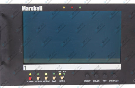 Marshall V-R72DP-2C Rack Mountable Dual 7-Inch LCD Monitors (Line on Left Screen)