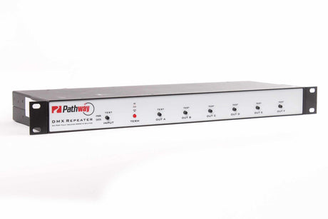 Pathway 8897 DMX Repeater main|Pathway 8897 DMX Repeater front1|Pathway 8897 DMX Repeater front2|Pathway 8897 DMX Repeater side1|Pathway 8897 DMX Repeater back|Pathway 8897 DMX Repeater side2|Pathway 8897 DMX Repeater label