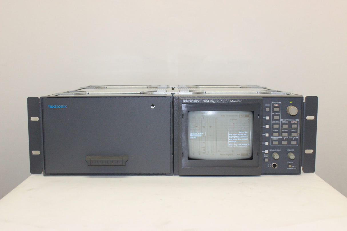 tektronix-764-digital-audio-monitor-missing-display-cover-main1|tektronix-764-digital-audio-monitor-missing-display-cover-back1