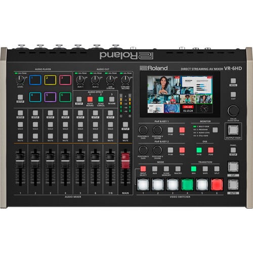 Roland VR-6HD Direct Streaming AV Mixer|Roland VR-6HD Direct Streaming AV Mixer|Roland VR-6HD Direct Streaming AV Mixer