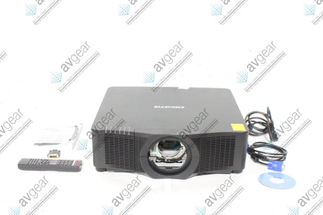 Christie LWU701i 3LCD WUXGA 7000 Lumen Projector Black 121 (116 Hours) w/ Remote and Accessories In Hard Wheeled Case (1688-348)