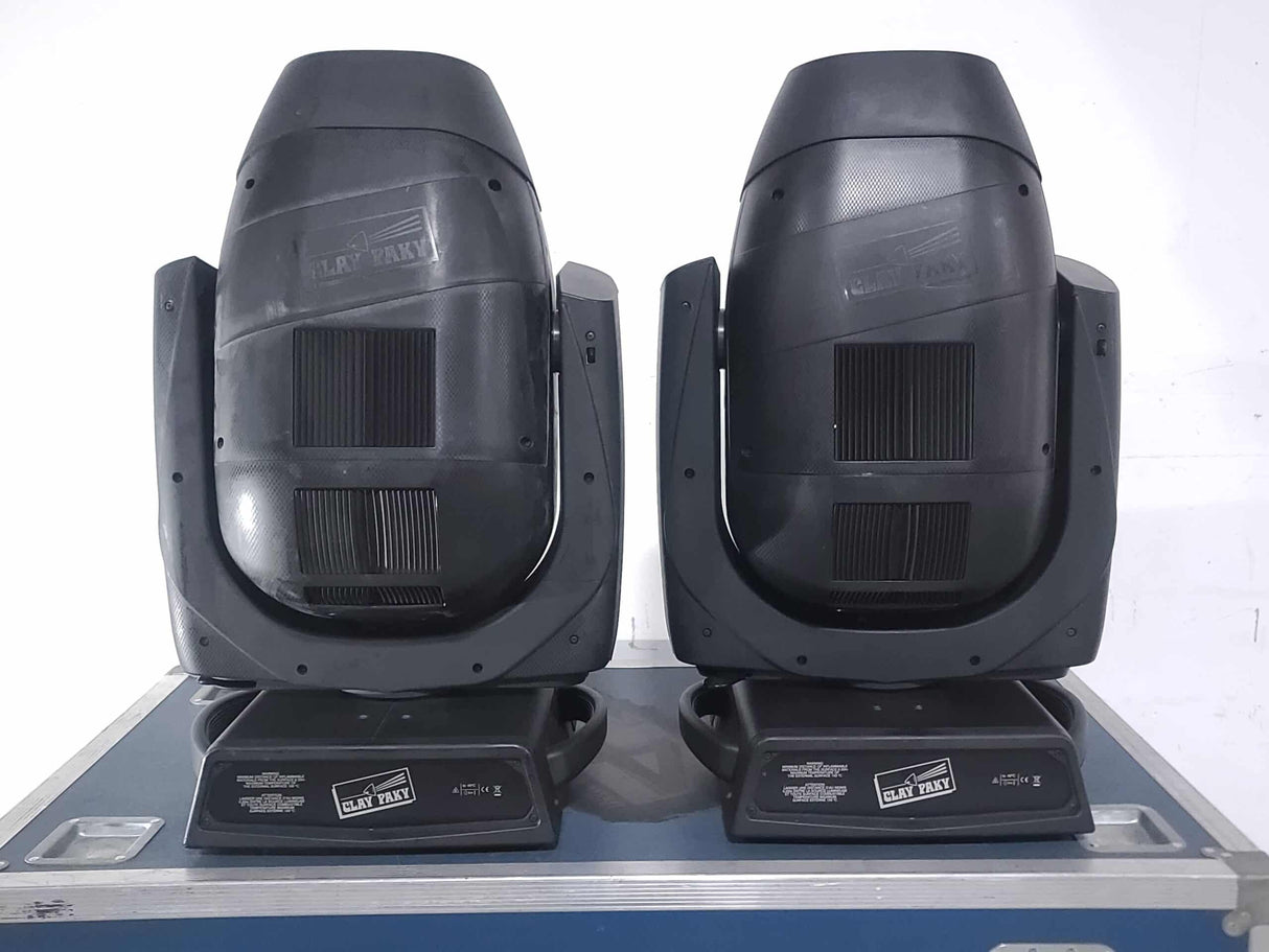 (2) Clay Paky C61500 Scenius Moving Head Spotlights in Calzone Wheeled Hard Case