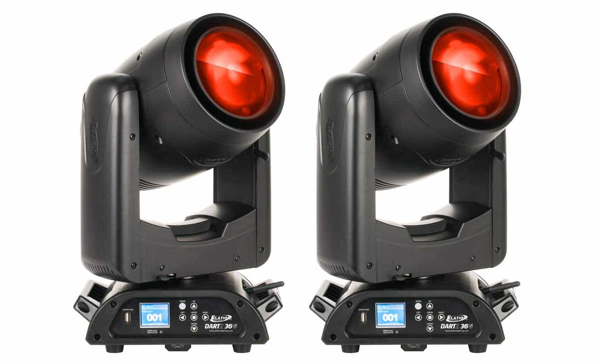 (2) Elation Dartz 360 Moving Light|2 Elation Dartz 360 Moving Light - 2|2 Elation Dartz 360 Moving Light - 3|2 Elation Dartz 360 Moving Light - 4|2 Elation Dartz 360 Moving Light - 5|2 Elation Dartz 360 Moving Light - 6|2 Elation Dartz 360 Moving Light - 7|2 Elation Dartz 360 Moving Light - 8|2 Elation Dartz 360 Moving Light - 1