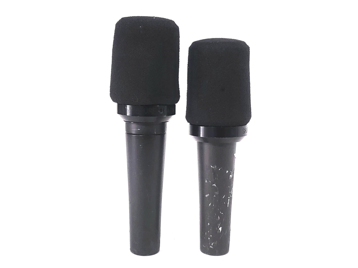 (2) Shure SM57 Cardioid Dynamic XLR Instrument Microphone w/ (2) A2WS Locking Microphone Windscreens