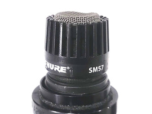 (2) Shure SM57 Cardioid Dynamic XLR Instrument Microphone w/ (2) A2WS Locking Microphone Windscreens