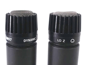 (2) Shure SM57 Cardioid Dynamic XLR Instrument Microphones