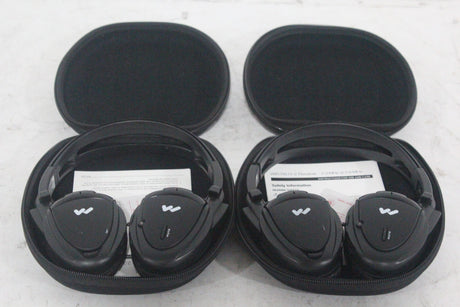 (2) Williams Sound WIR RX15-2 Dual-Channel Infrared Wireless Headphones (2.3 or 2.8 MHz) w/ (2) Vinyl Zipper Cases|(2) Williams Sound WIR RX15-2 Dual-Channel Infrared Wireless Headphones (2.3 or 2.8 MHz) w/ (2) Vinyl Zipper Cases|(2) Williams Sound WIR RX15-2 Dual-Channel Infrared Wireless Headphones (2.3 or 2.8 MHz) w/ (2) Vinyl Zipper Cases|