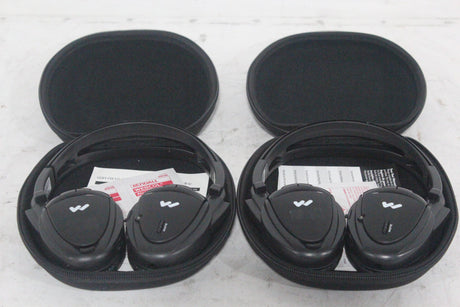 (2) Williams Sound WIR RX15-2 Dual-Channel Infrared Wireless Headphones (2.3 or 2.8 MHz) w/ (2) Vinyl Zipper Cases|(2) Williams Sound WIR RX15-2 Dual-Channel Infrared Wireless Headphones (2.3 or 2.8 MHz) w/ (2) Vinyl Zipper Cases|(2) Williams Sound WIR RX15-2 Dual-Channel Infrared Wireless Headphones (2.3 or 2.8 MHz) w/ (2) Vinyl Zipper Cases|