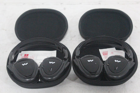 (2) Williams Sound WIR RX15-2 Dual-Channel Infrared Wireless Headphones (2.3 or 2.8 MHz) w/ (2) Vinyl Zipper Cases|(2) Williams Sound WIR RX15-2 Dual-Channel Infrared Wireless Headphones (2.3 or 2.8 MHz) w/ (2) Vinyl Zipper Cases|(2) Williams Sound WIR RX15-2 Dual-Channel Infrared Wireless Headphones (2.3 or 2.8 MHz) w/ (2) Vinyl Zipper Cases|(2) Williams Sound WIR RX15-2 Dual-Channel Infrared Wireless Headphones (2.3 or 2.8 MHz) w/ (2) Vinyl Zipper Cases