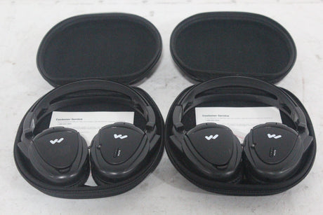 (2) Williams Sound WIR RX15-2 Dual-Channel Infrared Wireless Headphones (2.3 or 2.8 MHz) w/ (2) Vinyl Zipper Cases|(2) Williams Sound WIR RX15-2 Dual-Channel Infrared Wireless Headphones (2.3 or 2.8 MHz) w/ (2) Vinyl Zipper Cases||(2) Williams Sound WIR RX15-2 Dual-Channel Infrared Wireless Headphones (2.3 or 2.8 MHz) w/ (2) Vinyl Zipper Cases