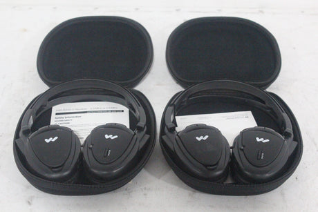 (2) Williams Sound WIR RX15-2 Dual-Channel Infrared Wireless Headphones (2.3 or 2.8 MHz) w/ (2) Vinyl Zipper Cases|(2) Williams Sound WIR RX15-2 Dual-Channel Infrared Wireless Headphones (2.3 or 2.8 MHz) w/ (2) Vinyl Zipper Cases|(2) Williams Sound WIR RX15-2 Dual-Channel Infrared Wireless Headphones (2.3 or 2.8 MHz) w/ (2) Vinyl Zipper Cases|(2) Williams Sound WIR RX15-2 Dual-Channel Infrared Wireless Headphones (2.3 or 2.8 MHz) w/ (2) Vinyl Zipper Cases