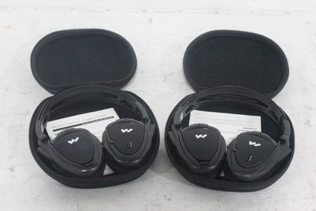 (2) Williams Sound WIR RX15-2 Dual-Channel Infrared Wireless Headphones (2.3 or 2.8 MHz) w/ (2) Vinyl Zipper Cases|(2) Williams Sound WIR RX15-2 Dual-Channel Infrared Wireless Headphones (2.3 or 2.8 MHz) w/ (2) Vinyl Zipper Cases|(2) Williams Sound WIR RX15-2 Dual-Channel Infrared Wireless Headphones (2.3 or 2.8 MHz) w/ (2) Vinyl Zipper Cases|