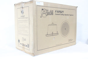 (2) Atlas Sound FAP62T 6-inch Enclosed Ceiling Speakers