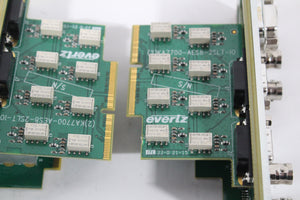 (2) Evertz 7812XC-AES8-3G 3G &amp; HD Cross Converter with AES I/O, Coax I/O (1371-83-2)