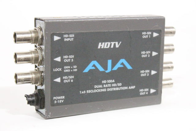 AJA HD 10DA Dual Rate HDSD 1x6 Reclocking Distribution Amp - 1|AJA HD 10DA Dual Rate HDSD 1x6 Reclocking Distribution Amp - 2|AJA HD 10DA Dual Rate HDSD 1x6 Reclocking Distribution Amp - 3|AJA HD 10DA Dual Rate HDSD 1x6 Reclocking Distribution Amp - 4|AJA HD 10DA Dual Rate HDSD 1x6 Reclocking Distribution Amp - 5|AJA HD 10DA Dual Rate HDSD 1x6 Reclocking Distribution Amp - 6