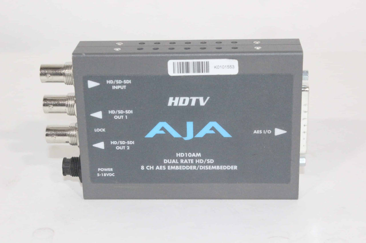 AJA HD10AM Dual Rate HDSD 8 ch aes Embedder Disembedder - 1|AJA HD10AM Dual Rate HDSD 8 ch aes Embedder Disembedder - 2|AJA HD10AM Dual Rate HDSD 8 ch aes Embedder Disembedder - 3