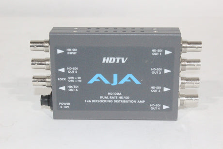 AJA HD10DA Dual Rate HDSD 1X6 Reclocking Distribution AMP - 1|AJA HD10DA Dual Rate HDSD 1X6 Reclocking Distribution AMP - 2|AJA HD10DA Dual Rate HDSD 1X6 Reclocking Distribution AMP - 3