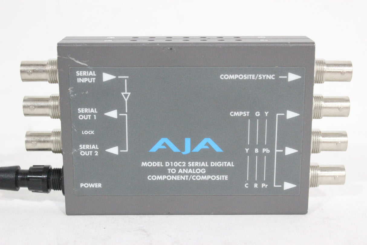 AJA D10C2 Digital to Analog Component/Composite Video Converter w/ Power Cord