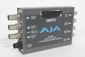 AJA HD10DA Dual Rate HD/SD 1x6 Reclocking Distribution Amp (FOR PARTS)