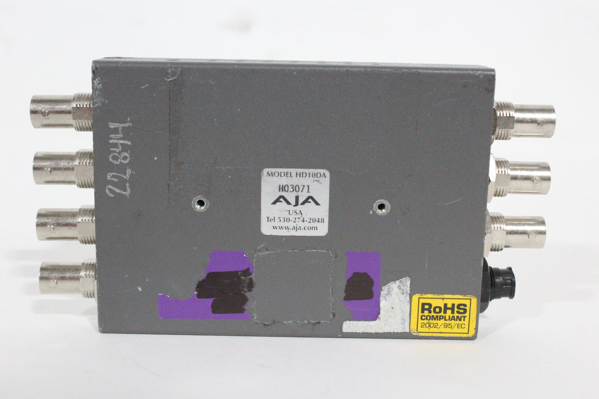 AJA HD10DA Dual Rate HD/SD 1x6 Reclocking Distribution Amp (FOR PARTS)