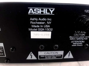 Ashly GQX-3102 Series Dual Channel 15-Band Graphic Equalizer