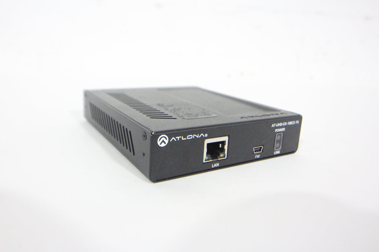 Atlona AT-UHD-EX-100CE-TX 4K/UHD HDMI Over HDBaseT Receiver with Control and PoE (100m)