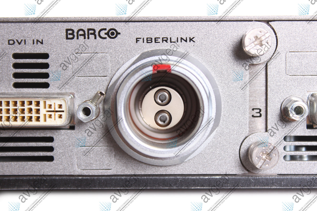 Barco Fiberlink 2 (Missing Fiberlink Plug Covers - Screen Burnt)