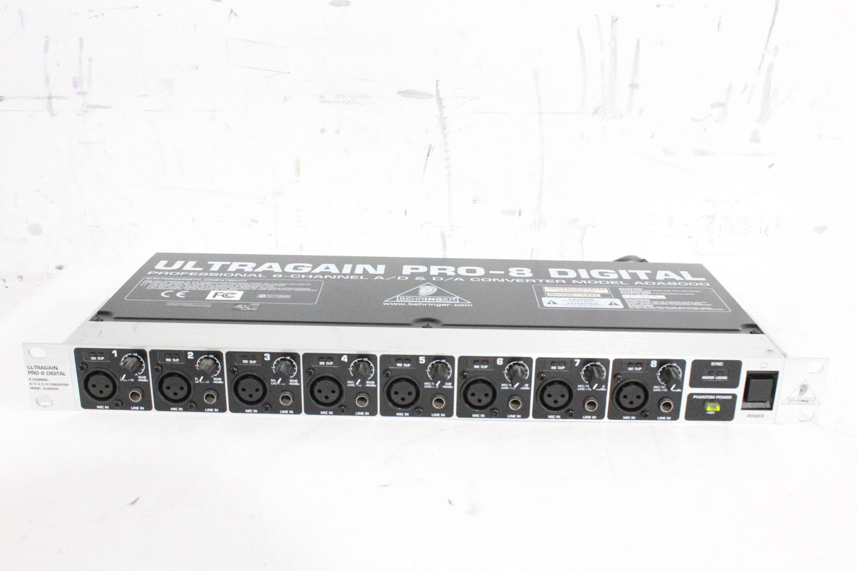 Behringer ADA8000 Ultragain PRO-8 Digital 8-Channel AD &amp; DA Converter - 1|Behringer ADA8000 Ultragain PRO-8 Digital 8-Channel AD &amp; DA Converter - 2|Behringer ADA8000 Ultragain PRO-8 Digital 8-Channel AD &amp; DA Converter - 3|Behringer ADA8000 Ultragain PRO-8 Digital 8-Channel AD &amp; DA Converter - 4