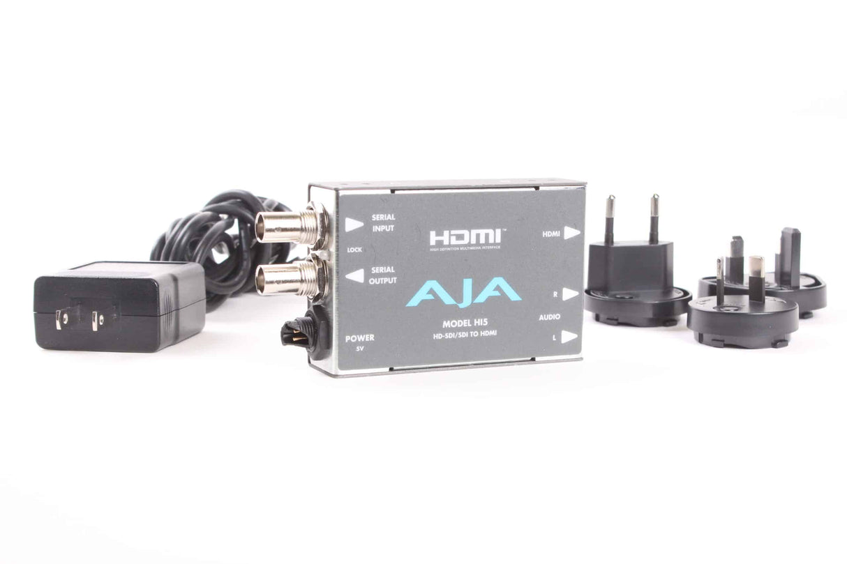 AJA Model HI5 HD-SDI/SDI to HDMI - In Original Box (Damaged PSU Lock) main|AJA Model HI5 HD-SDI/SDI to HDMI - In Original Box (Damaged PSU Lock) box1|AJA Model HI5 HD-SDI/SDI to HDMI - In Original Box (Damaged PSU Lock) box2|AJA Model HI5 HD-SDI/SDI to HDMI - In Original Box (Damaged PSU Lock) front|AJA Model HI5 HD-SDI/SDI to HDMI - In Original Box (Damaged PSU Lock) ports1|AJA Model HI5 HD-SDI/SDI to HDMI - In Original Box (Damaged PSU Lock) back|AJA Model HI5 HD-SDI/SDI to HDMI - In Original 