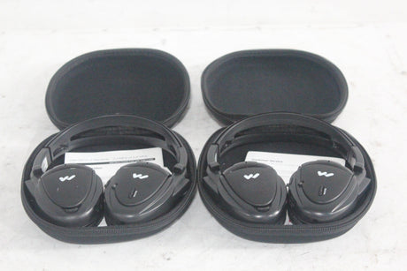 (2) Williams Sound WIR RX15-2 Dual-Channel Infrared Wireless Headphones (2.3 or 2.8 MHz) w/ (2) Vinyl Zipper Cases|(2) Williams Sound WIR RX15-2 Dual-Channel Infrared Wireless Headphones (2.3 or 2.8 MHz) w/ (2) Vinyl Zipper Cases|(2) Williams Sound WIR RX15-2 Dual-Channel Infrared Wireless Headphones (2.3 or 2.8 MHz) w/ (2) Vinyl Zipper Cases|(2) Williams Sound WIR RX15-2 Dual-Channel Infrared Wireless Headphones (2.3 or 2.8 MHz) w/ (2) Vinyl Zipper Cases