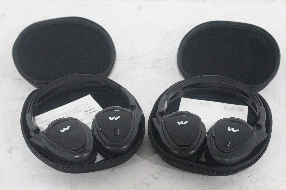 (2) Williams Sound WIR RX15-2 Dual-Channel Infrared Wireless Headphones (2.3 or 2.8 MHz) w/ (2) Vinyl Zipper Cases|(2) Williams Sound WIR RX15-2 Dual-Channel Infrared Wireless Headphones (2.3 or 2.8 MHz) w/ (2) Vinyl Zipper Cases|(2) Williams Sound WIR RX15-2 Dual-Channel Infrared Wireless Headphones (2.3 or 2.8 MHz) w/ (2) Vinyl Zipper Cases|(2) Williams Sound WIR RX15-2 Dual-Channel Infrared Wireless Headphones (2.3 or 2.8 MHz) w/ (2) Vinyl Zipper Cases