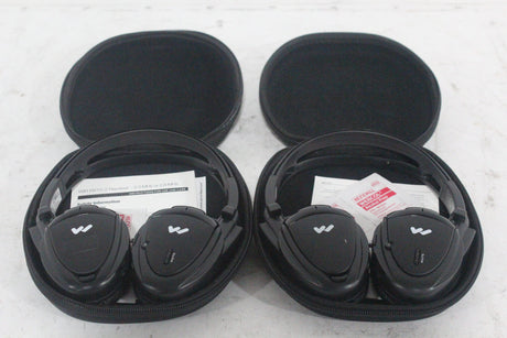 (2) Williams Sound WIR RX15-2 Dual-Channel Infrared Wireless Headphones (2.3 or 2.8 MHz) w/ (2) Vinyl Zipper Cases|(2) Williams Sound WIR RX15-2 Dual-Channel Infrared Wireless Headphones (2.3 or 2.8 MHz) w/ (2) Vinyl Zipper Cases|(2) Williams Sound WIR RX15-2 Dual-Channel Infrared Wireless Headphones (2.3 or 2.8 MHz) w/ (2) Vinyl Zipper Cases|(2) Williams Sound WIR RX15-2 Dual-Channel Infrared Wireless Headphones (2.3 or 2.8 MHz) w/ (2) Vinyl Zipper Cases