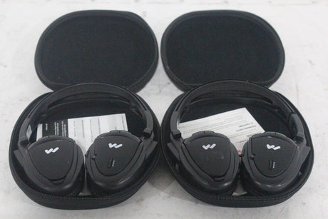 (2) Williams Sound WIR RX15-2 Dual-Channel Infrared Wireless Headphones (2.3 or 2.8 MHz) w/ (2) Vinyl Zipper Cases|(2) Williams Sound WIR RX15-2 Dual-Channel Infrared Wireless Headphones (2.3 or 2.8 MHz) w/ (2) Vinyl Zipper Cases|(2) Williams Sound WIR RX15-2 Dual-Channel Infrared Wireless Headphones (2.3 or 2.8 MHz) w/ (2) Vinyl Zipper Cases|(2) Williams Sound WIR RX15-2 Dual-Channel Infrared Wireless Headphones (2.3 or 2.8 MHz) w/ (2) Vinyl Zipper Cases