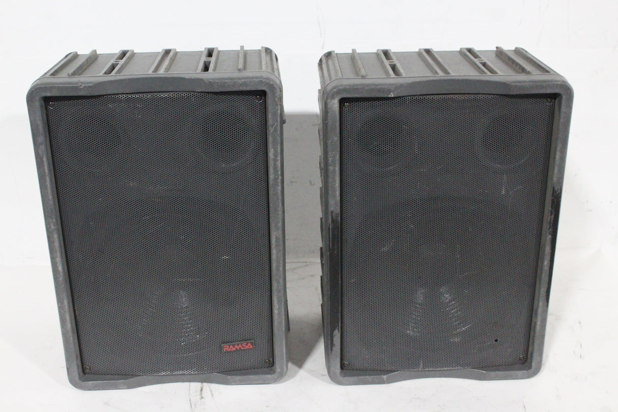 (2) Panasonic Ramsa WS-A500-K 9" Full-Range Passive Loudspeakers (FOR PARTS)