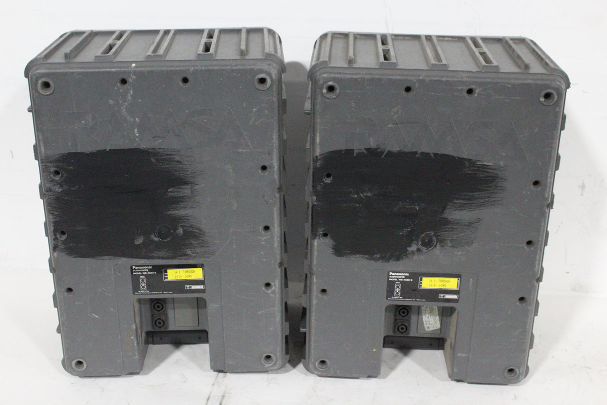 (2) Panasonic Ramsa WS-A500-K 9" Full-Range Passive Loudspeakers (FOR PARTS)