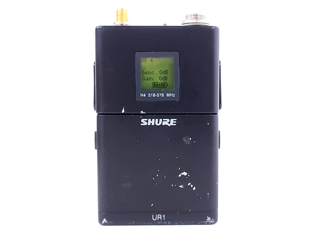 Shure UR1 H4 Bodypack Wireless Transmitter (518-578 HMz)|Shure UR1 H4 Bodypack Wireless Transmitter (518-578 HMz)|Shure UR1 H4 Bodypack Wireless Transmitter (518-578 HMz)|Shure UR1 H4 Bodypack Wireless Transmitter (518-578 HMz)