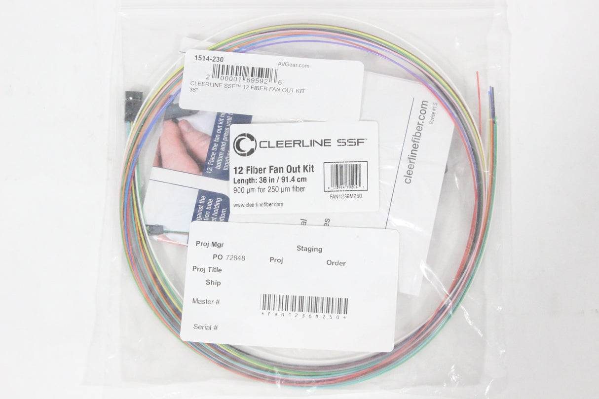 CLEERLINE SSF™ 12 FIBER FAN OUT KIT 36"