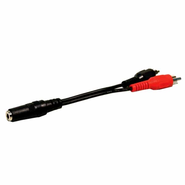 Comprehensive Cables MJS_2PP-C 3.5mm Stereo Jack to Two RCA Plugs 6 inch