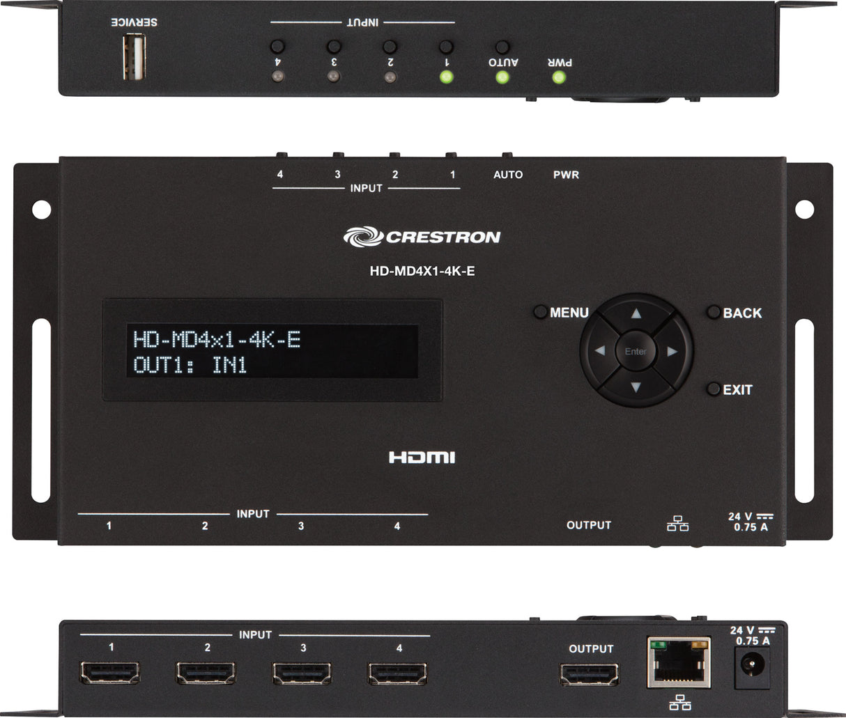 Crestron HD-MD4X1-4K-E HDMI Switcher