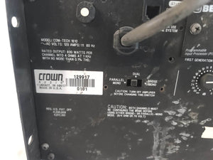 Crown CT-1610 2-Channel Professional Power Amplifier