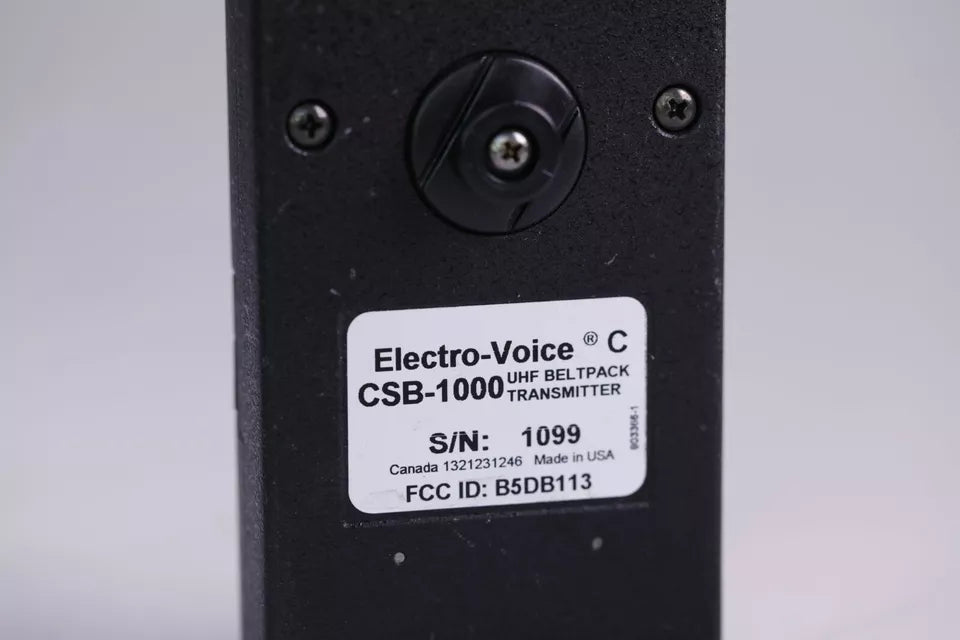 Electro-Voice CSB-1000 UHF Beltpack Transmitter