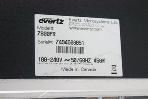 Evertz 7800FR Rack Mountable Multi-frame (1371-73-11)