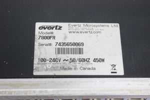 Evertz 7800FR Rack Mountable Multi-frame (1371-73-13)