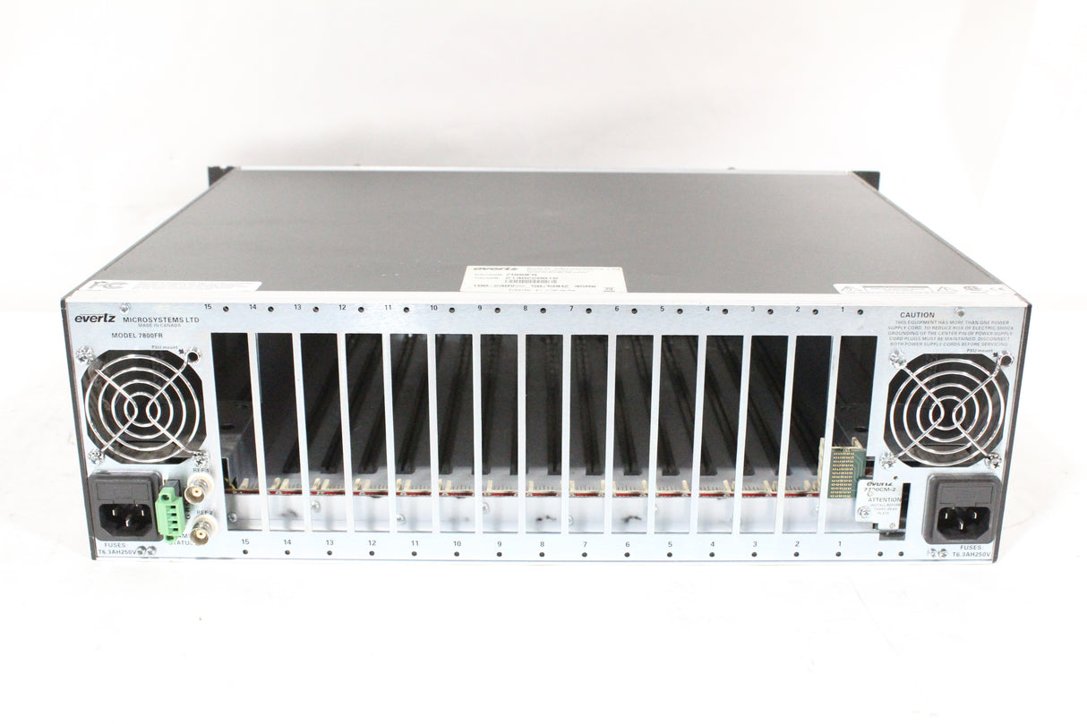 Evertz 7800FR Rack Mountable Multi-frame (FOR PARTS) (1371-73-16)