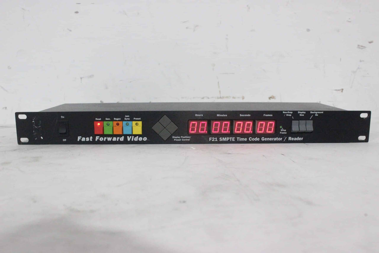 Fast Forward Video F21 SMPTE Time Code Generator - 1|Fast Forward Video F21 SMPTE Time Code Generator - 2|Fast Forward Video F21 SMPTE Time Code Generator - 3|Fast Forward Video F21 SMPTE Time Code Generator - 4