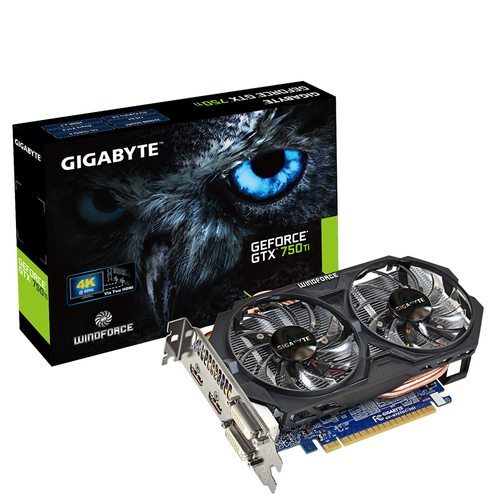 Gigabyte GV-N750OC-2GI HDMI/DVI Graphics Card