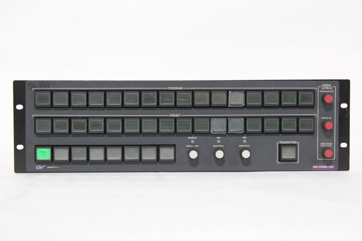 Grass Valley/Miranda IMC-PANEL-100 3RU Rack-Mountable Button Panel (1371-8-2)