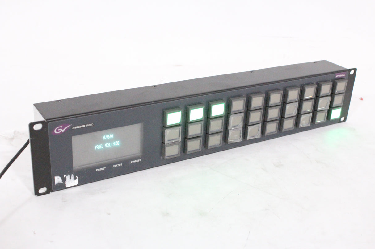 Grass Valley/Miranda NV9640A 2 RU LCD X-Y Control Panel (1371-13-13)