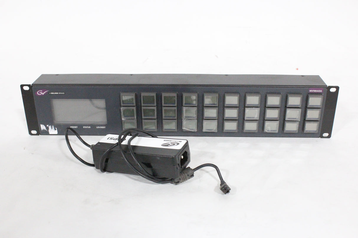 Grass Valley/Miranda NV9640A 2 RU LCD X-Y Control Panel (1371-13-13)